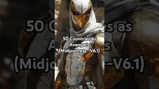 AI Imagines 50 Countries as Avengers #shorts #viral #shortsvideo #countries #avengers #midjourney