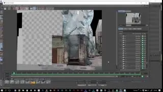 matte painting /camera projection test / wip (organic structure / VFX)