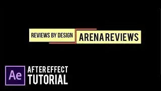 After Effects Tutorial l Lower Thirds in After Effects l  Modern Clean Lower Third