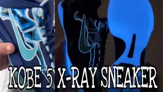 Nike Kobe 5 X-Ray sneaker detailed look on feet