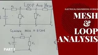 How to find branch currents using mesh analysis /part/