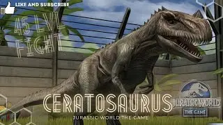 JURASSIC WORLD: THE GAME, 45 LVL FIGHT, NEW LEGENDARY CERATOSAURUS || 45 УРОВЕНЬ СХВАТКИ, ЦЕРАТОЗАВР