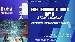 FREE LEARNING AI TOOLS - DAY 8 - CHARIOTAI  (How to create your website in 6 to 10 minutes !!)