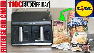je test des produits LIDL pour friteuse à Air chaud Lellaluka Amazon 1700w offre BLACK FRIDAY