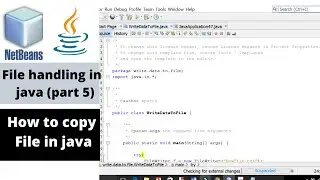How to copy file in java || Netbeans IDE
