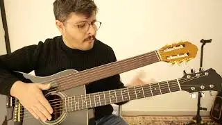 Kara Gider - Cenk Erdogan Fretless Guitar Double neck