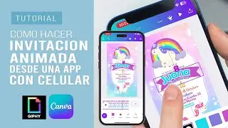 How to make an ANIMATED INVITATION with a SUPER EASY CELL PHONE to send via WHATSAPP