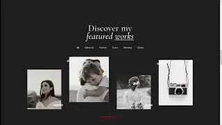 Mcap - Photographer Portfolio Web Figma Template photographer portfolio photographer website