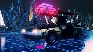 Ultra High Definition Drive Trough Neon Path Relaxing Visual 4K Screensaver