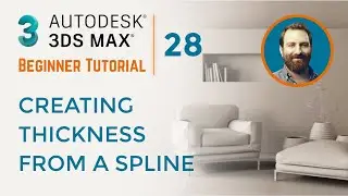Creating Thickness From a Spline | 3ds Max Tutorial #28