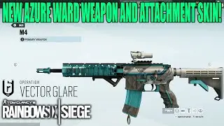Azure Ward Weapon and Attachment Skin - Rainbow Six Siege