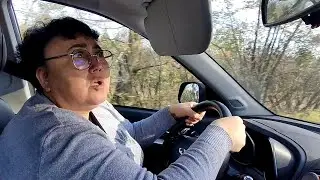 Первый раз за рулём ! Страшно!