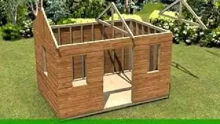Summerwood fabricated shed assembly
