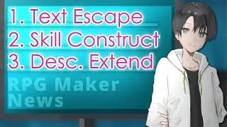 Unique Term Control Character, Help Window Extend, Skill Tags | RPG Maker News 