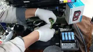 اصلاح و حل مشكلة عدم الطباعة وظهور الورقة بيضاء في طابعة ابسون - EPSON L3210-L3211-L3250-L3252-