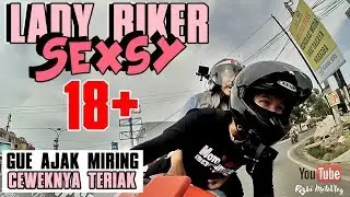 269 -  GONCENG LADY BIKER SEKSY  (Gue ajak miring ceweknya teriak teriak)