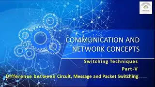Communication and Network Concepts| Difference between Circuit, Message and Packet Switching