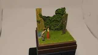 Sankei Ghibli Papercraft #19, Laputa - The Robot Soldier, Sheeta and Pazu