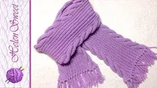 Knitting scarf