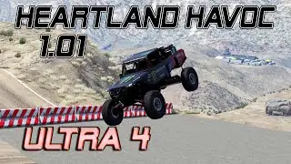 BeamNG Ultra 4 Track Update - Heartland Havoc 1.01 | BRIDGES!!!