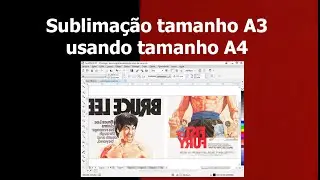 Sublimação Tamanho A3 com folha A4