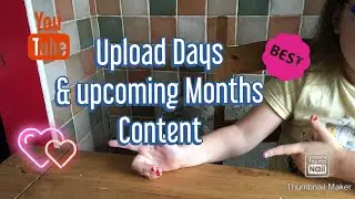 Future Content for 2019- Upload Schedule