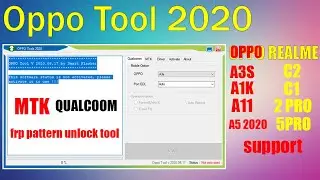 Oppo Realme Frp Pattern Unlock Tool |2020| Latest Tool | Oppo A3s, A3,A5, A5s | Realme 2,5 Pro,C2,C3