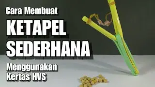 Cara membuat ketapel kertas | How to make paper slingshot