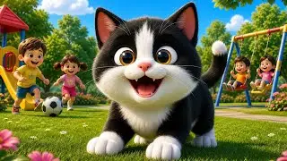 Meow Meow Billi Animation, Cute Cat Cartoon Song, Hindi Nursery Rhymes
