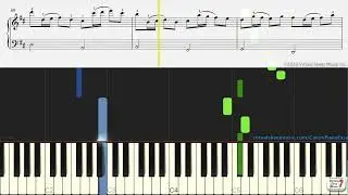 Canon in D by Pachelbel, simplified for piano solo - Keyboard & Piano Practice Video