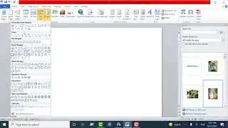 How to insert a Shapes in Microsoft Word Documents