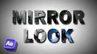 How To Make This CRAZY Mirror Text Look! (After Effects)