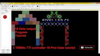 Pixel led  2 T8000 TTL Controller 16 Deta Port Gate Layout Kesay bntay hai 