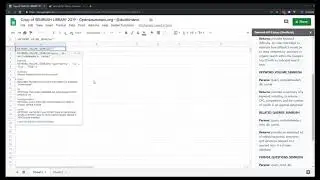 Your first formula, Keyword volume