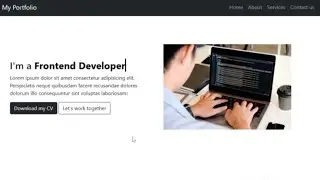Create a Responsive Portfolio using HTML • CSS • JAVASCRIPT & BOOTSTRAP 5 | PART 1