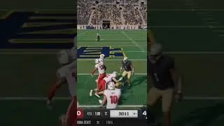 College Football 25 Kedren Young Highlights Vs. Miami University - Notre Dame Dynasty Week 4 #shorts