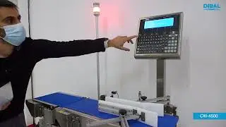 Sistem automat de cantarire si verificare greutate pentru pachete de cafea CW-4500 DIBAL