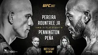 UFC 307 LIVE PEREIRA VS ROUNTREE LIVESTREAM & FULL FIGHT COMPANION