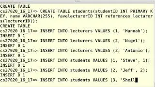 what happens when you violate db constraints? pgsql, command line