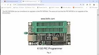 Using the K150 PIC Programmer Windows 10