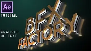 After Effects - 3D Text Animation Element 3D
