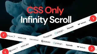 Infinity Scroll Animation With Only CSS | Horizontal Logo Slider