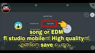how to high quality save song in fl studio mobile || malayalam || 