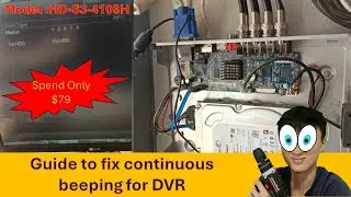 Guide to CCTV Camera DVR box continuous beeping (no HDD)