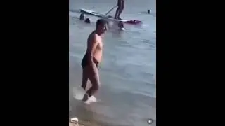 Tiger on the beach
