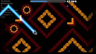 Geometry Dash - Getting to the cube in Nine Circles