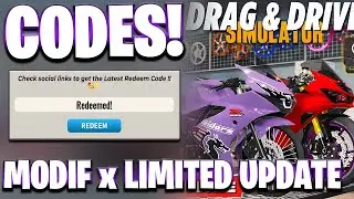 NEW! ALL MODIF x LIMITED UPDATE CODES FOR DRAG DRIVE SIMULATOR! ROBLOX DRAG DRIVE SIMULATOR CODES