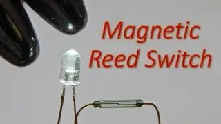 Simple Reed Switch (Magnetic Switch) Circuit to Glow a White LED