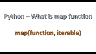 Python Interview questions - what is map function
