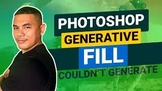 Adobe Photoshop Generative Fill couldn't generate your prompt due to connection issues.